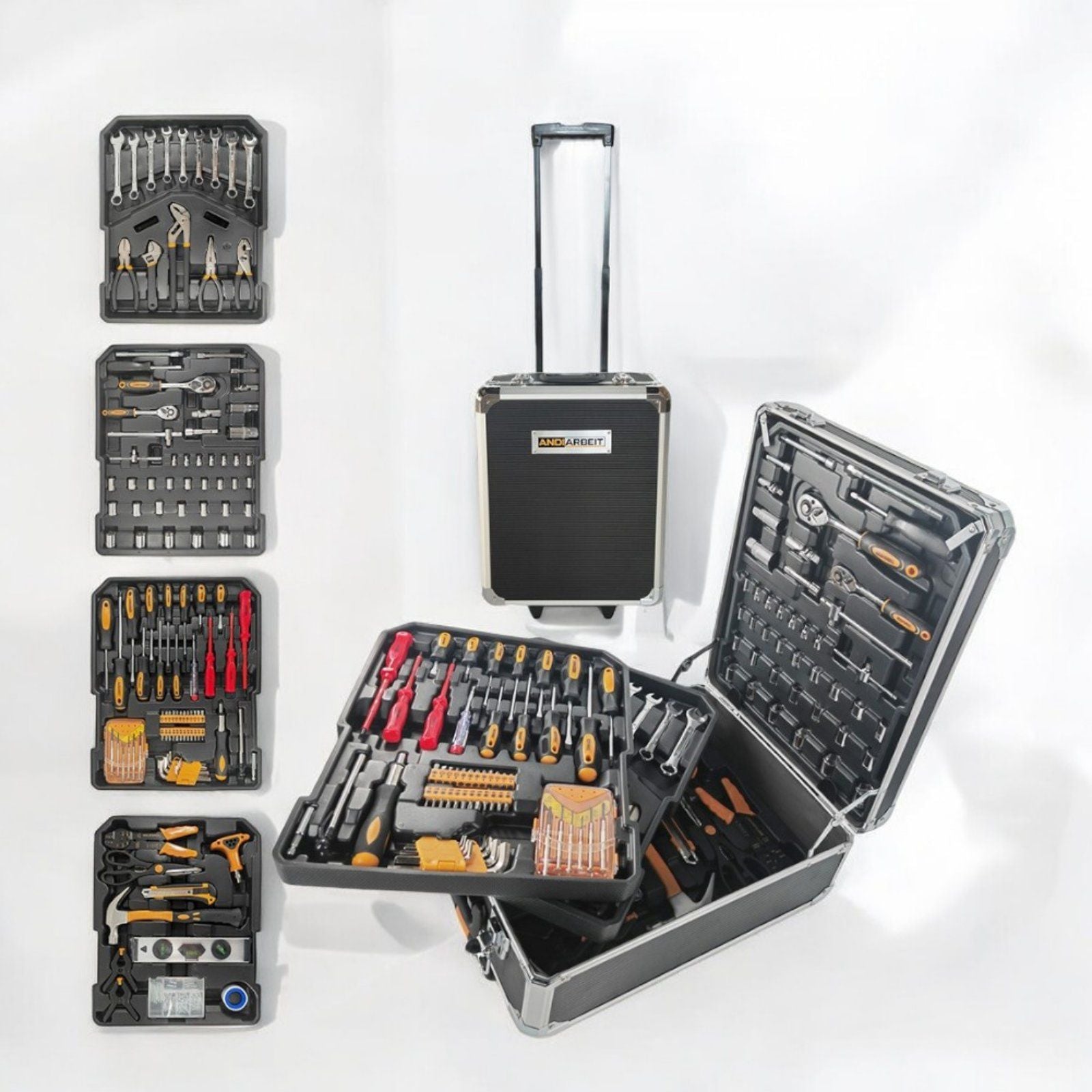 1000-piece tool case tool box tool box tool trolley black
