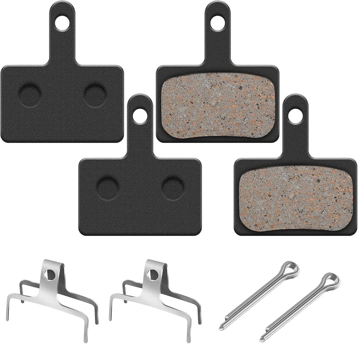 2 Paar Fahrrad Bremsbeläge aus Metall – Scheibenbremsbeläge kompatibel mit Shimano B01S, M315, M355 und weiteren Modellen