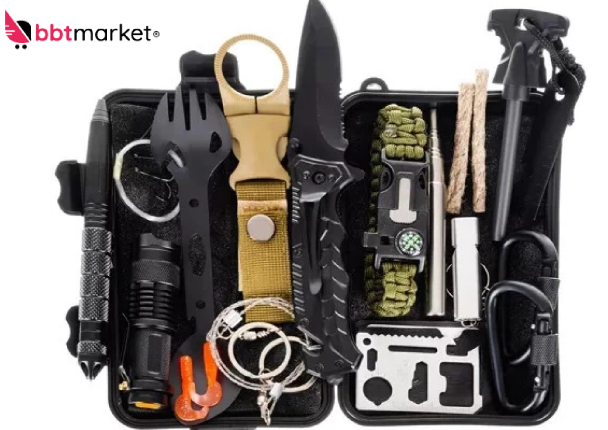 Emergency Survival Equipment Kit Outdoor Filter Tactical Hiking Camping SOS Tool