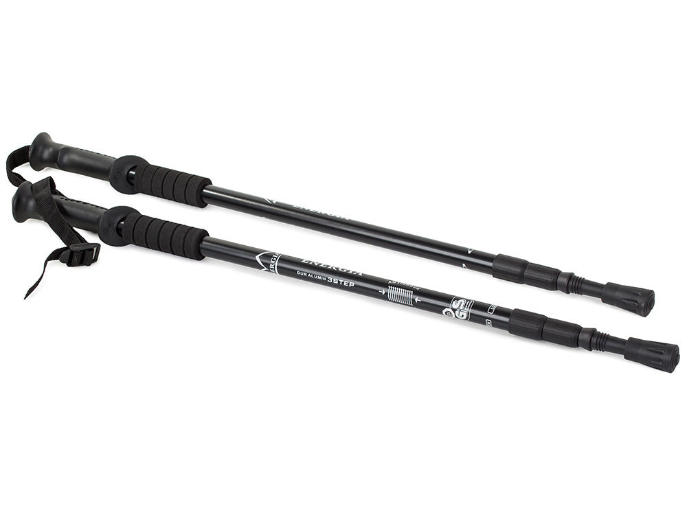 2 pcs Telescopic Nordic Walking Poles Hiking Poles Anti-shock 100-135cm Aluminum