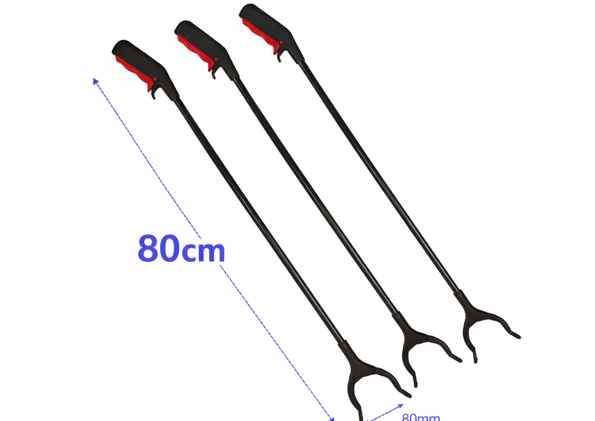 3x Greifzange 80cm PickUp Tool Müllgreifer Greifhilfe Müllzange Greifarm Müll