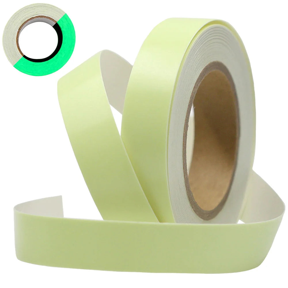 Leuchtklebeband 3 m × 2 cm Neon Grün – fluoreszierend, nachleuchtend, selbstklebend und zuschneidbar