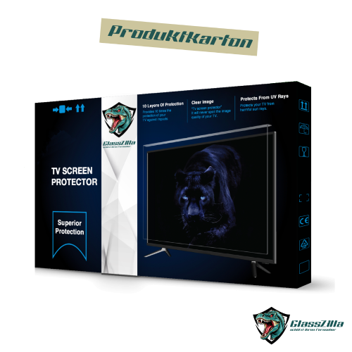 GlassZilla 32 Bis 65 Zoll Fernseher Schutz/ TV Bildschirmschutz /Displayschutz /Schutzfolie