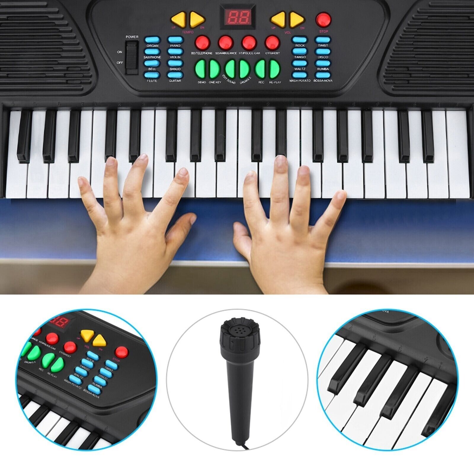 Digital 37 Tasten Keyboard E-Piano Lern Klavier Tastatur Kinder Lernspielzeug