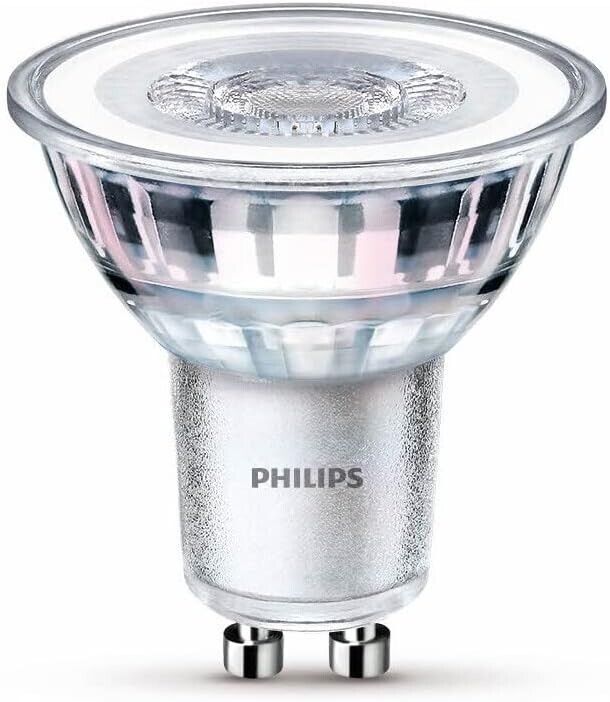 Philips LED Classic GU10 Lampe, 50 W, Reflektor, warmweiß, 1er Pack - 6er Pack