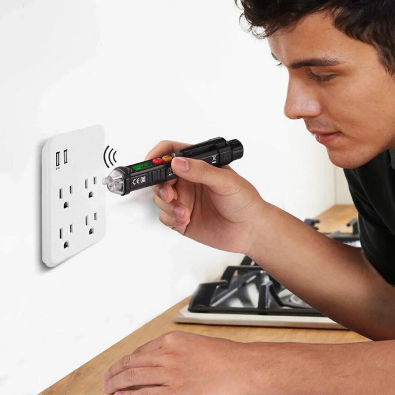 TACKLIFE VT02 Laser & Nivelliergeräte Berührungsloser Wechselspannungsprüfer