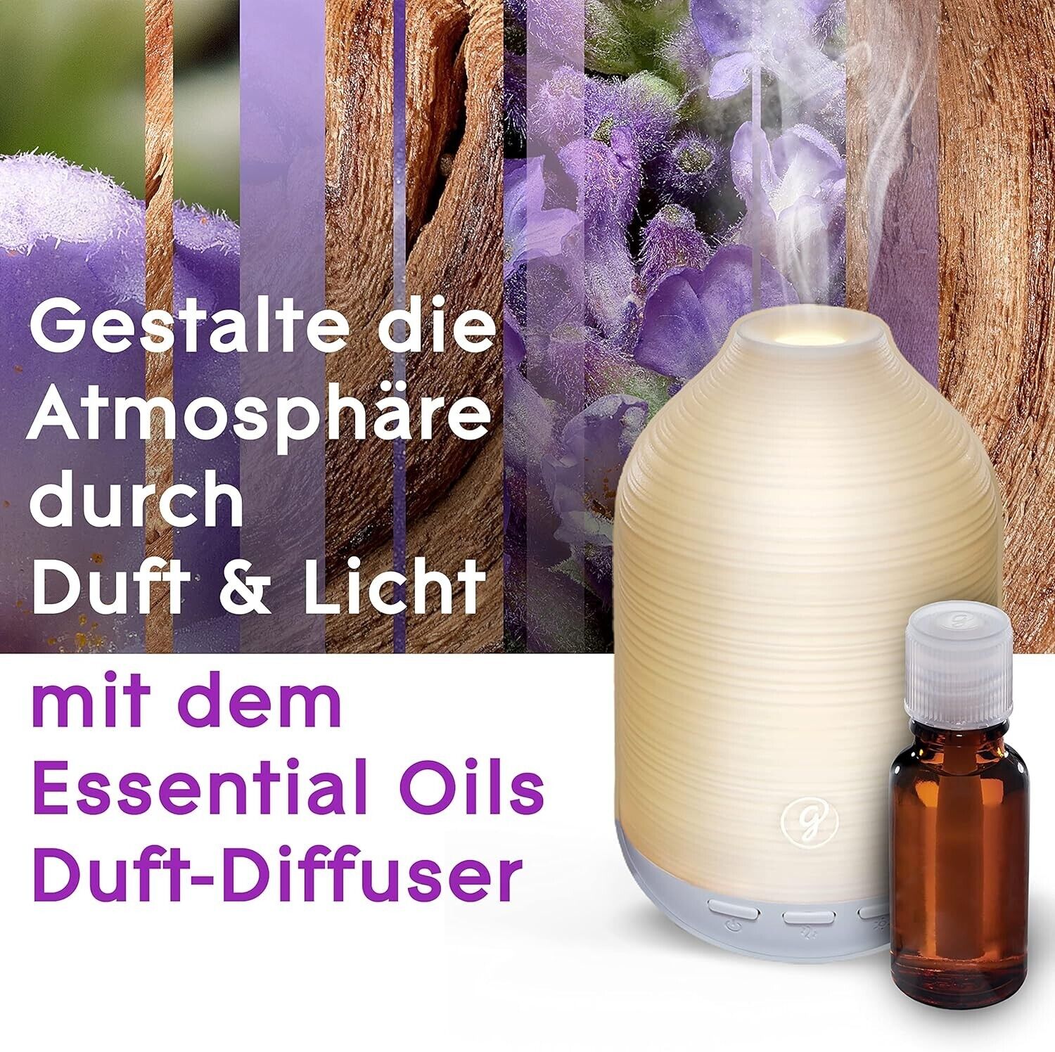 Glade Aromatherapy Essentials Oil Duft Diffuser Lavendel und Sandelholz