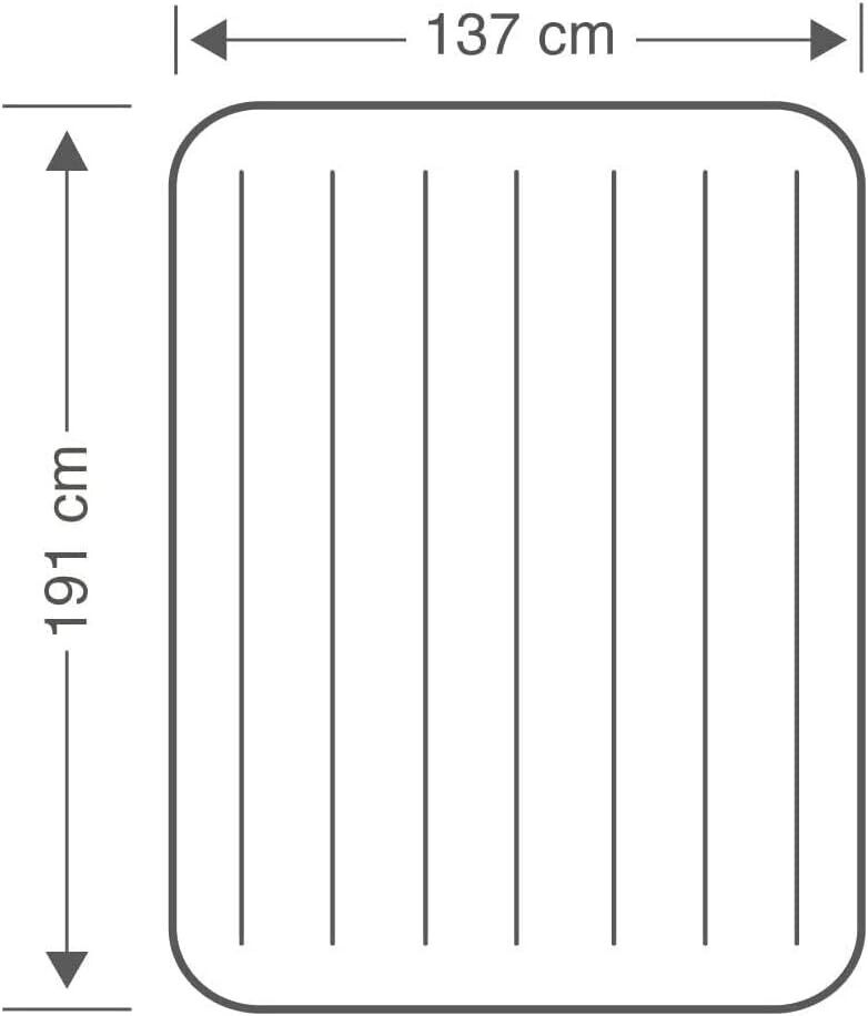 Intex Dura-Beam Luftbett 191x137x25 cm – Aufblasbares Doppelbett für Innen & Außen