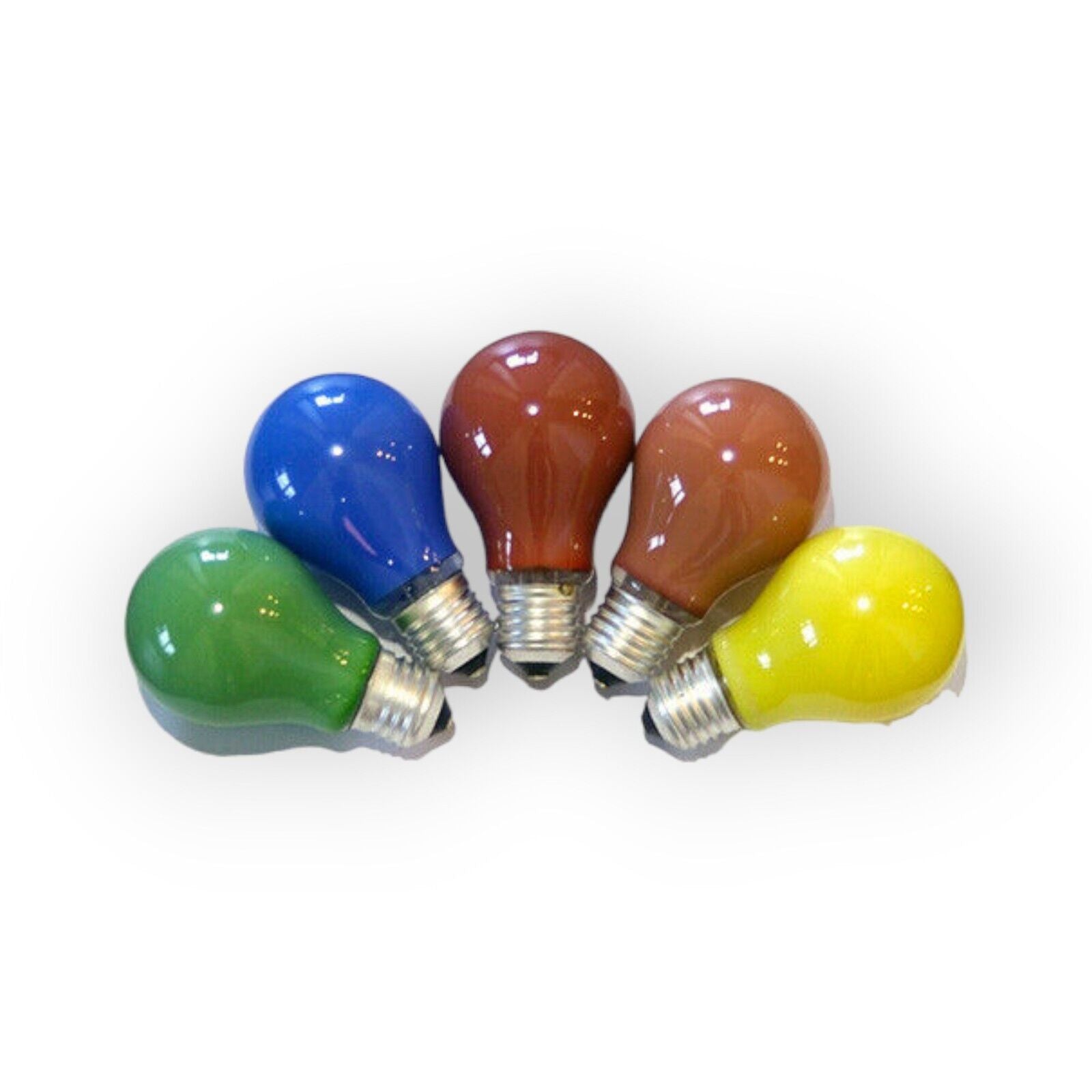 5er SetGlühbirne 25W Rot Gelb Grün Orange Blau E27 Glühlampe Glühbirnen Set Deco