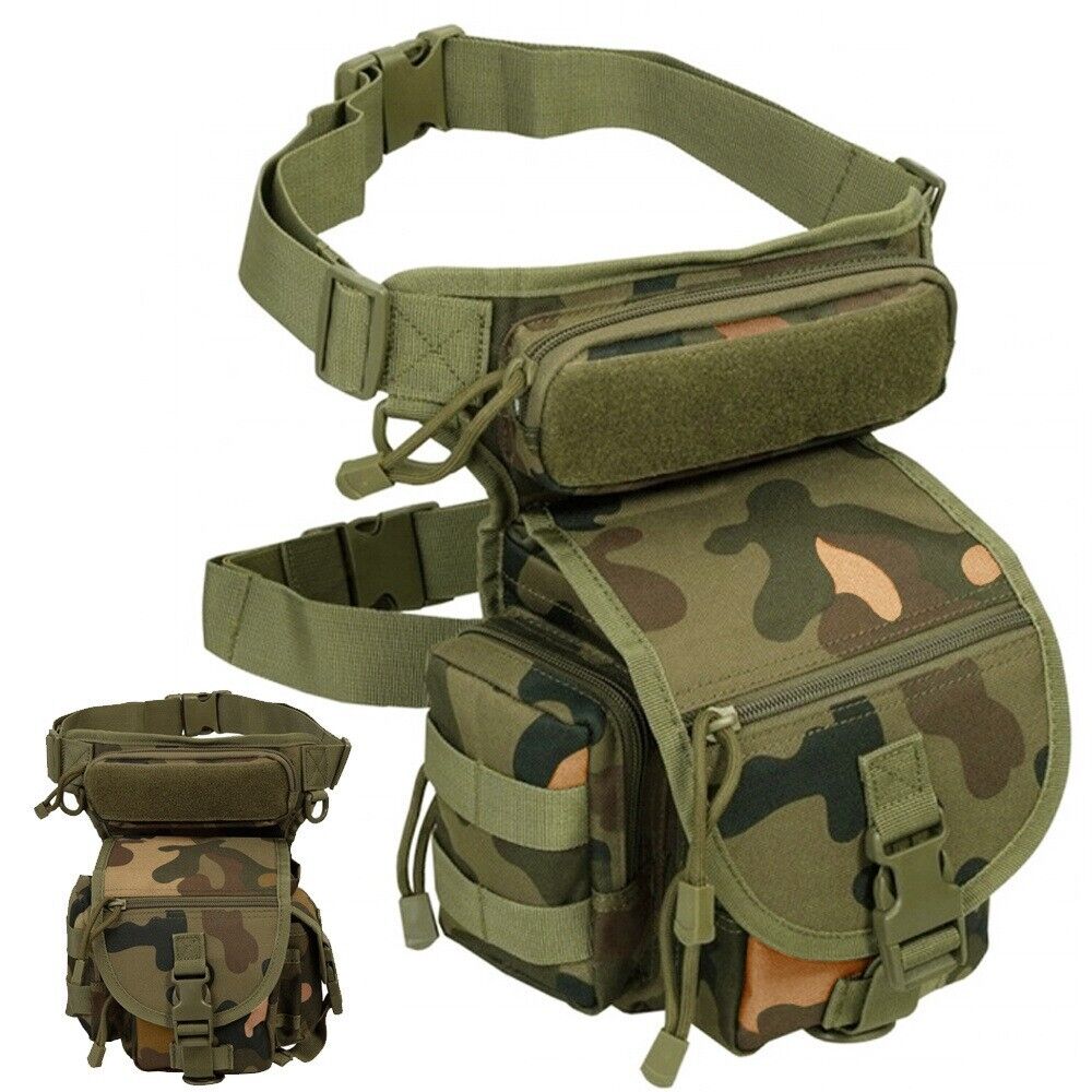 Taktische Militär-Beintasche Molle Hüfttasche Outdoor wasserdicht Jagd & Camping