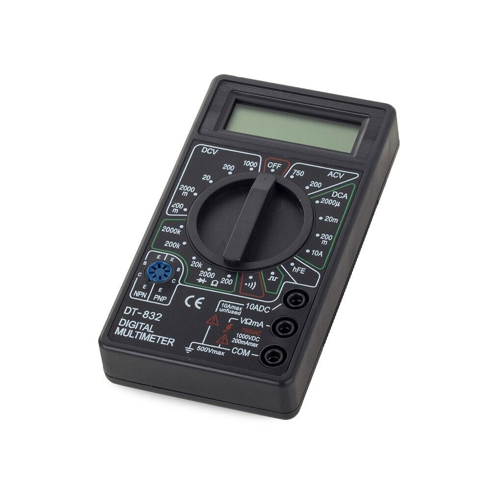 Digital Multimeter Stromprüfer Vielfach-Messgerät Voltmeter Spannungsmesser V Neu