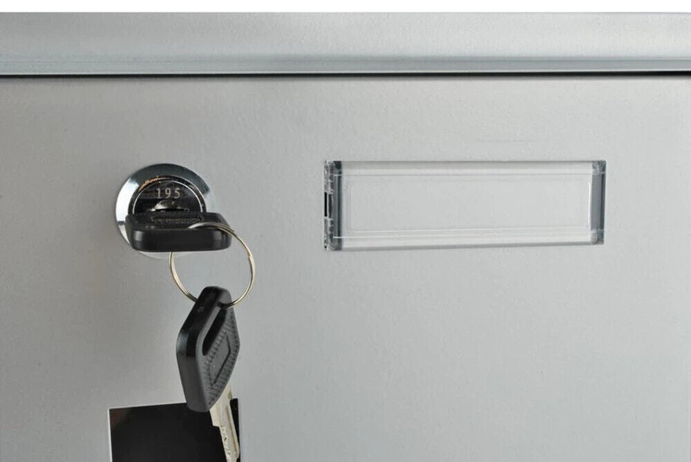 Moderner Edelstahl Briefkasten Grau A4 – Wetterfest mit Zeitungsfach & Schloss