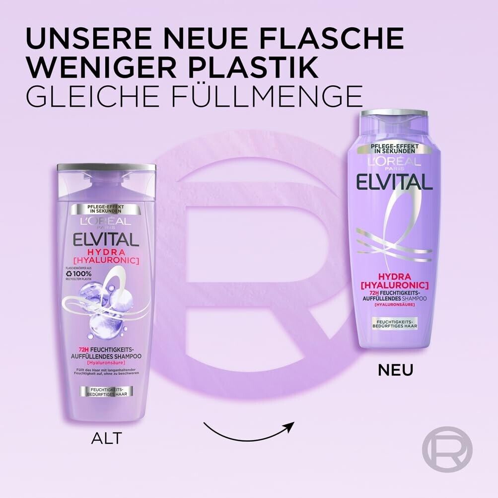 L'Oréal Paris Elvital Hydra Hyaluronic feuchtigkeitsspendendes XXL Shampoo 1000ml