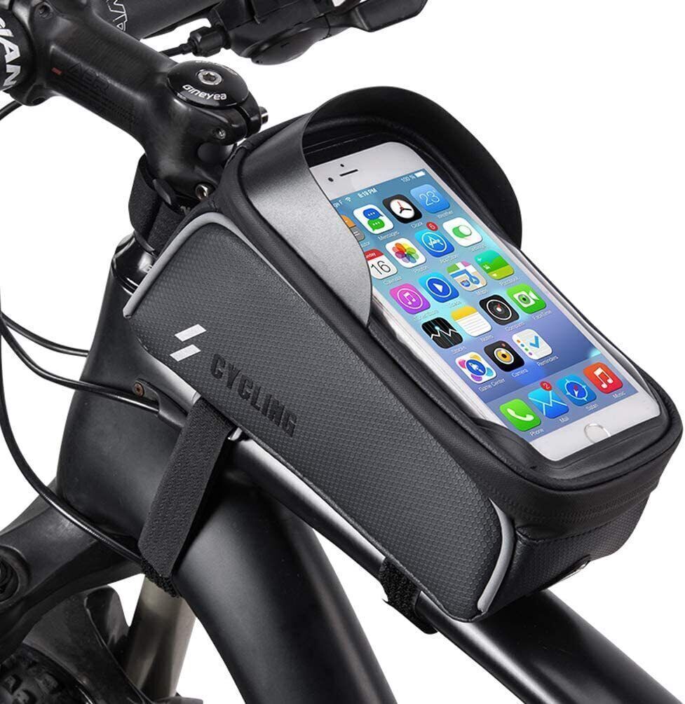 Fahrradtasche Wasserdicht Rahmentasche Oberrohr Fahrrad Handy Tasche Handyhalter