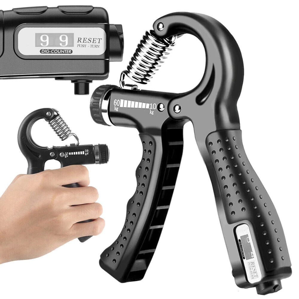 Handtrainer Fingertrainer Unterarmtrainer Fingerhantel Grip verstellbar 10-60kg