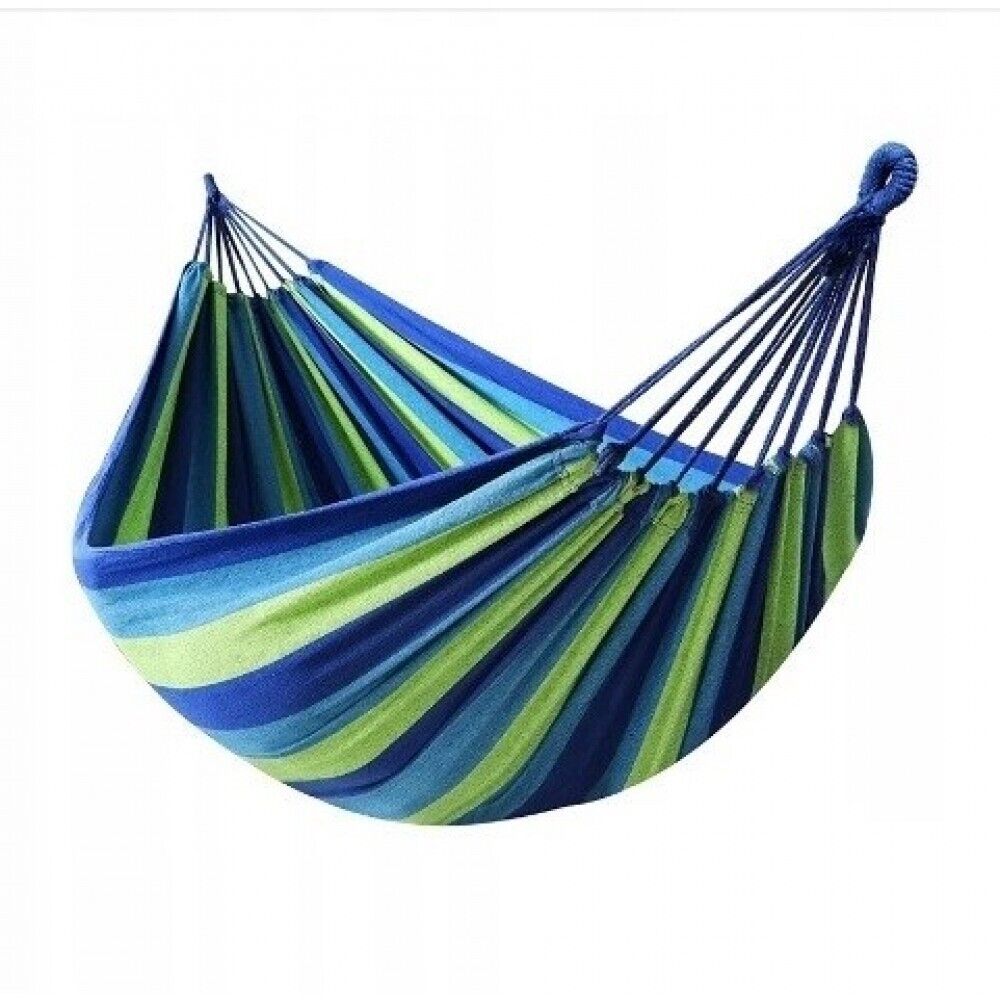 Hängematte 250x80cm groß Hängeliege Baumwolle 1 Personen XXL Doppelhängematte