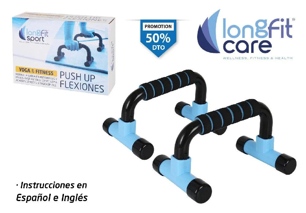 Longfit Push-Up Bars Liegestütze Griffe Fitness Training Yoga rutschfest 💪💪💪