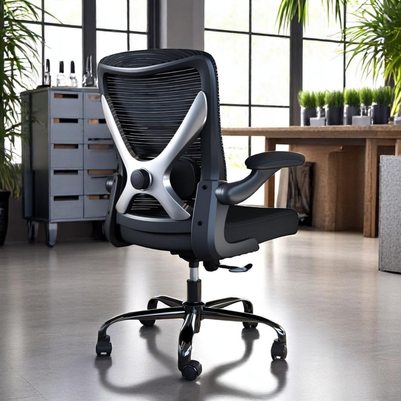 Ergonomischer Bürostuhl Netz X-Design Lendenstütze Schreibtischstuhl 150kg🪑🪑🪑