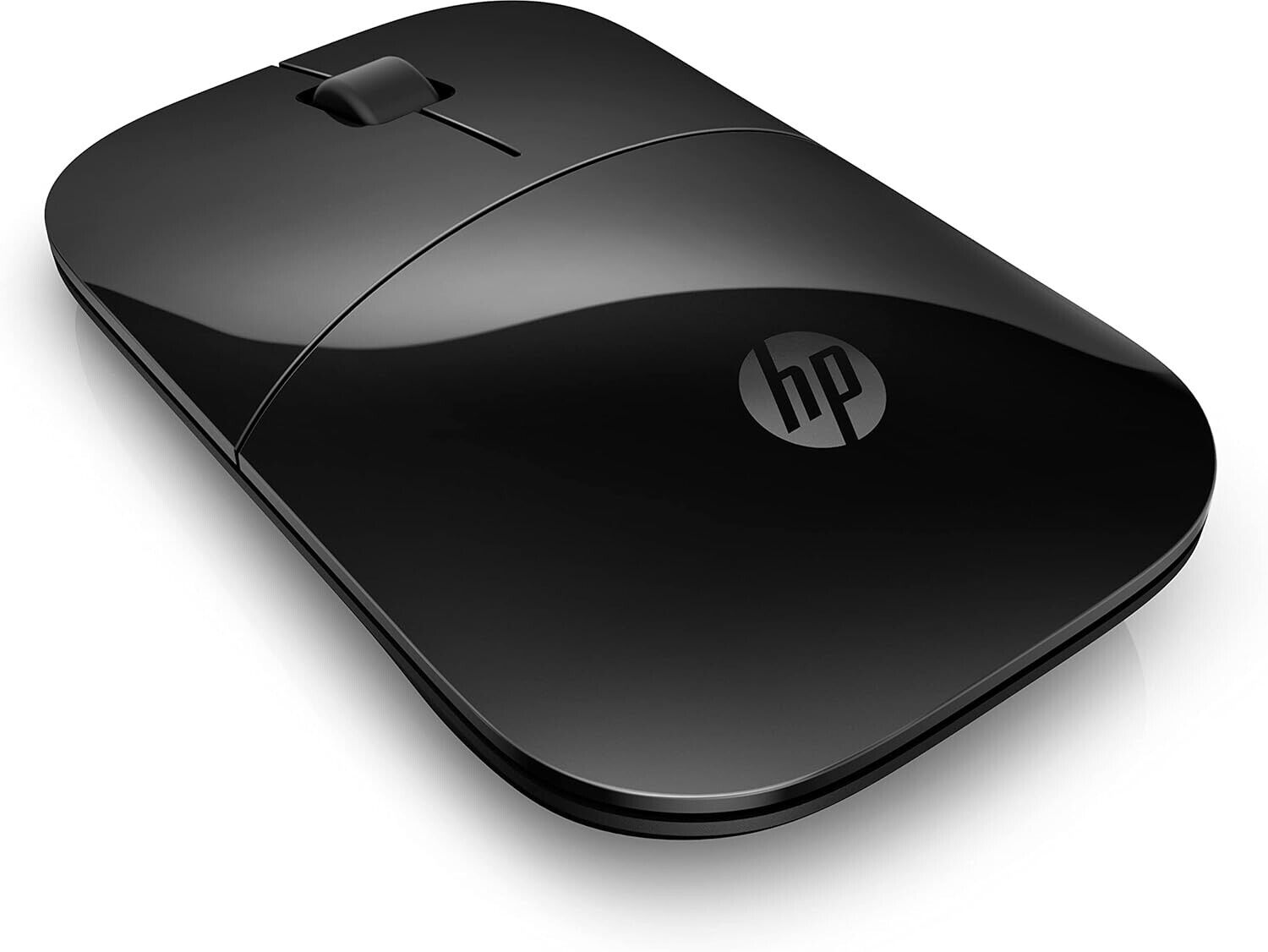 HP Z3700 Wireless Maus 2,4GHz USB Slim 1200 DPI Schwarz Blaue LED Akku