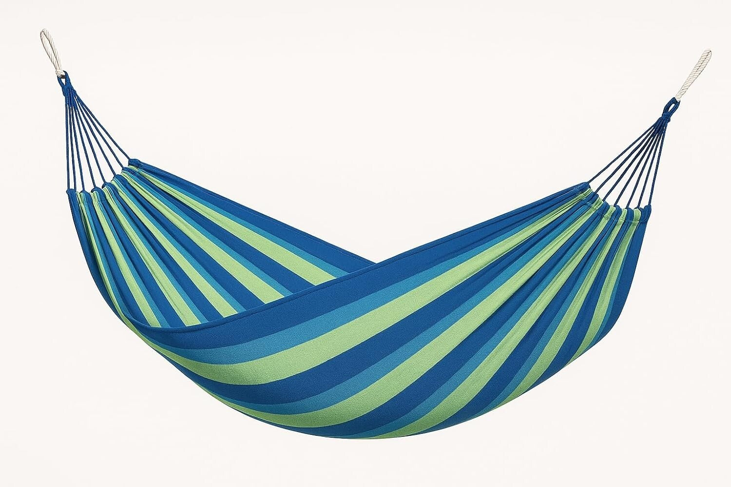 XXL Hängematte 240x150 cm für 2 Personen – Robuste Baumwolle, 150 kg Belastbar, Ideal für Garten, Camping & Balkon