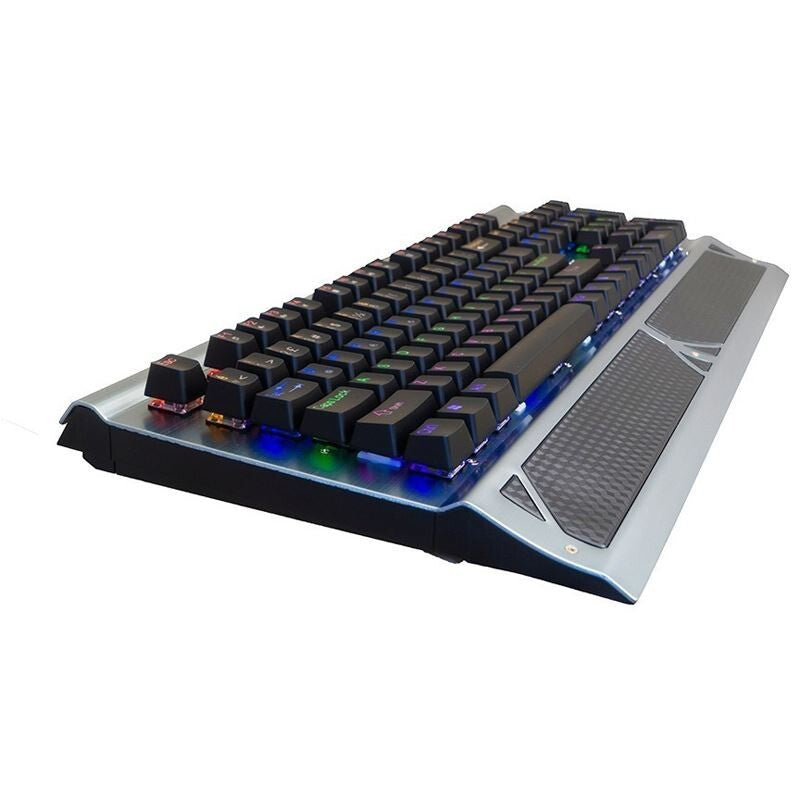 Gaming Tastatur mechanisch 104 Tasten LED Beleuchtung USB 1000Hz Anti-Ghosting