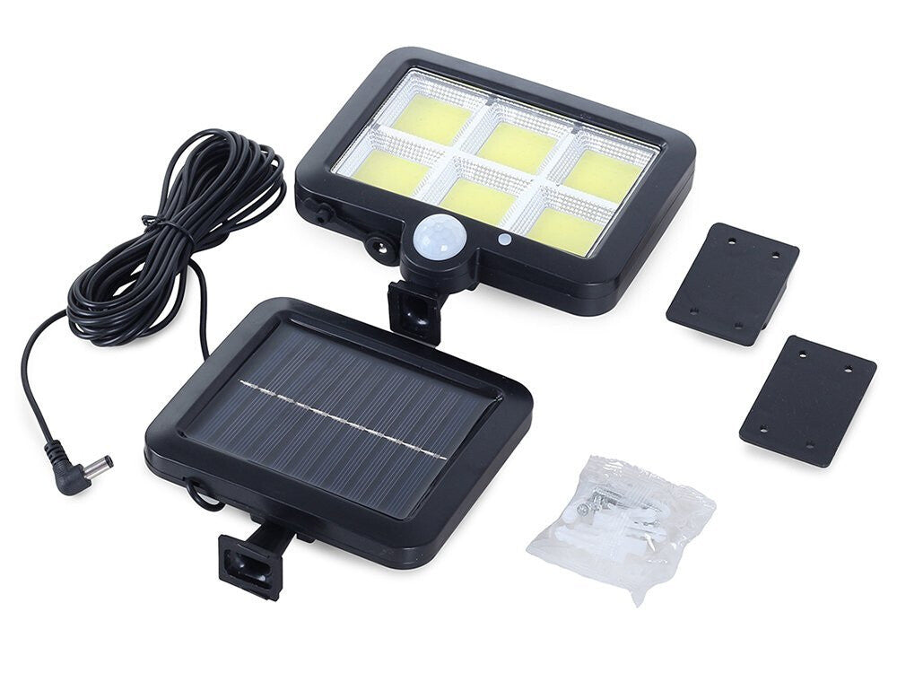 Solarleuchte 120 LED mit Bewegungsmelder & Dämmerungssensor – Wetterfest