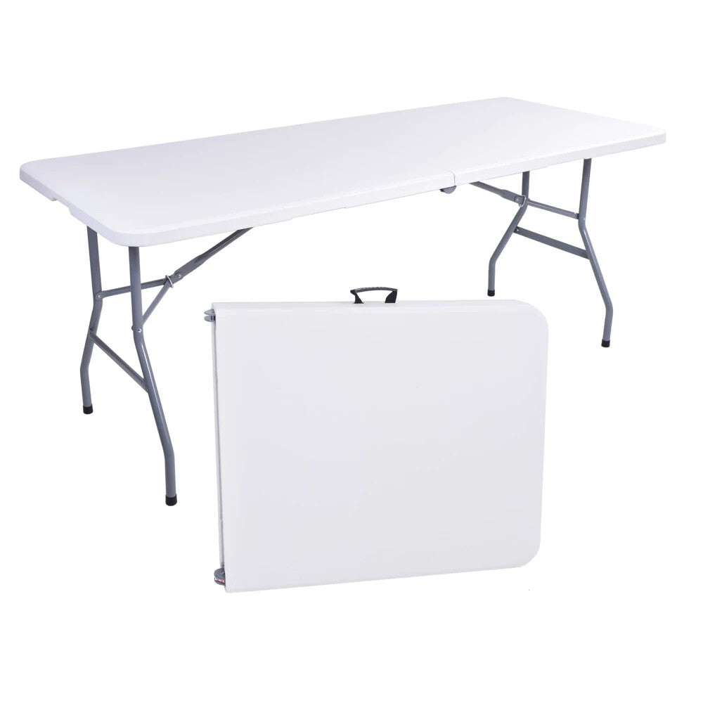 Klappbarer Buffettisch 180x74 cm Gartentisch Faltbar Terrasse Camping Koffer