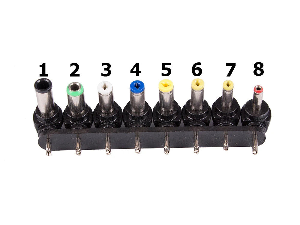 Universelles Laptop Ladegerät 96W Netzteil 8 Adapter 12–24V Schwarz 🔌 🔌 🔌