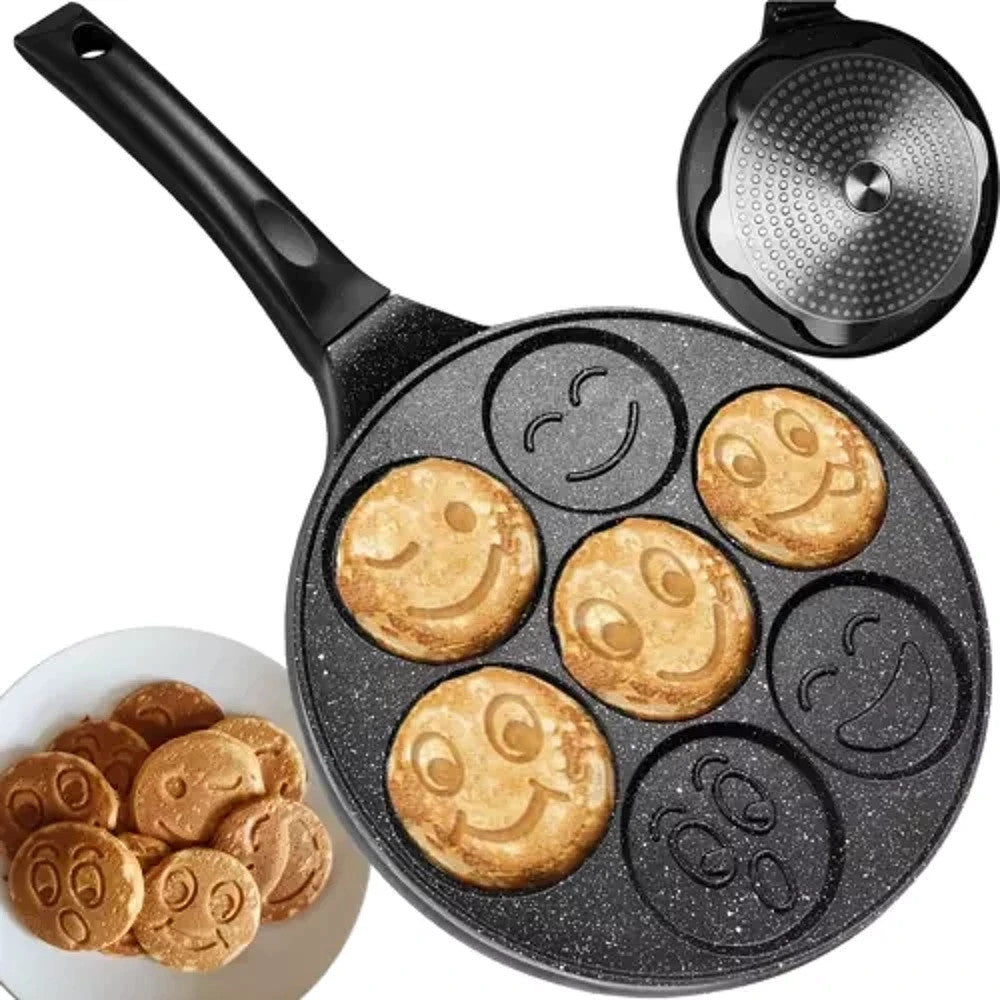 Emoji Spiegeleipfanne Ø26 cm – Pancake Maker für Kinder & Erwachsene – Antihaft 🍳👨👩👧👦
