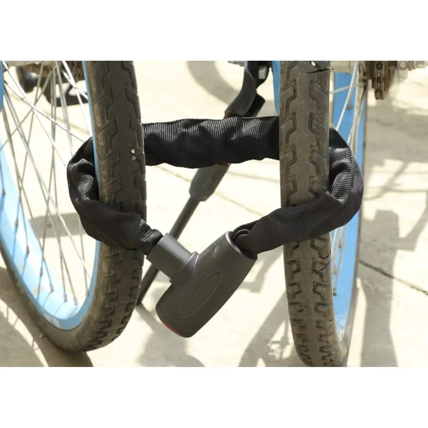 Fahrradschloss Kettenschloss 90cm mit 2 Schlüsseln – Schwarz Panzerschloss 🔒🔒