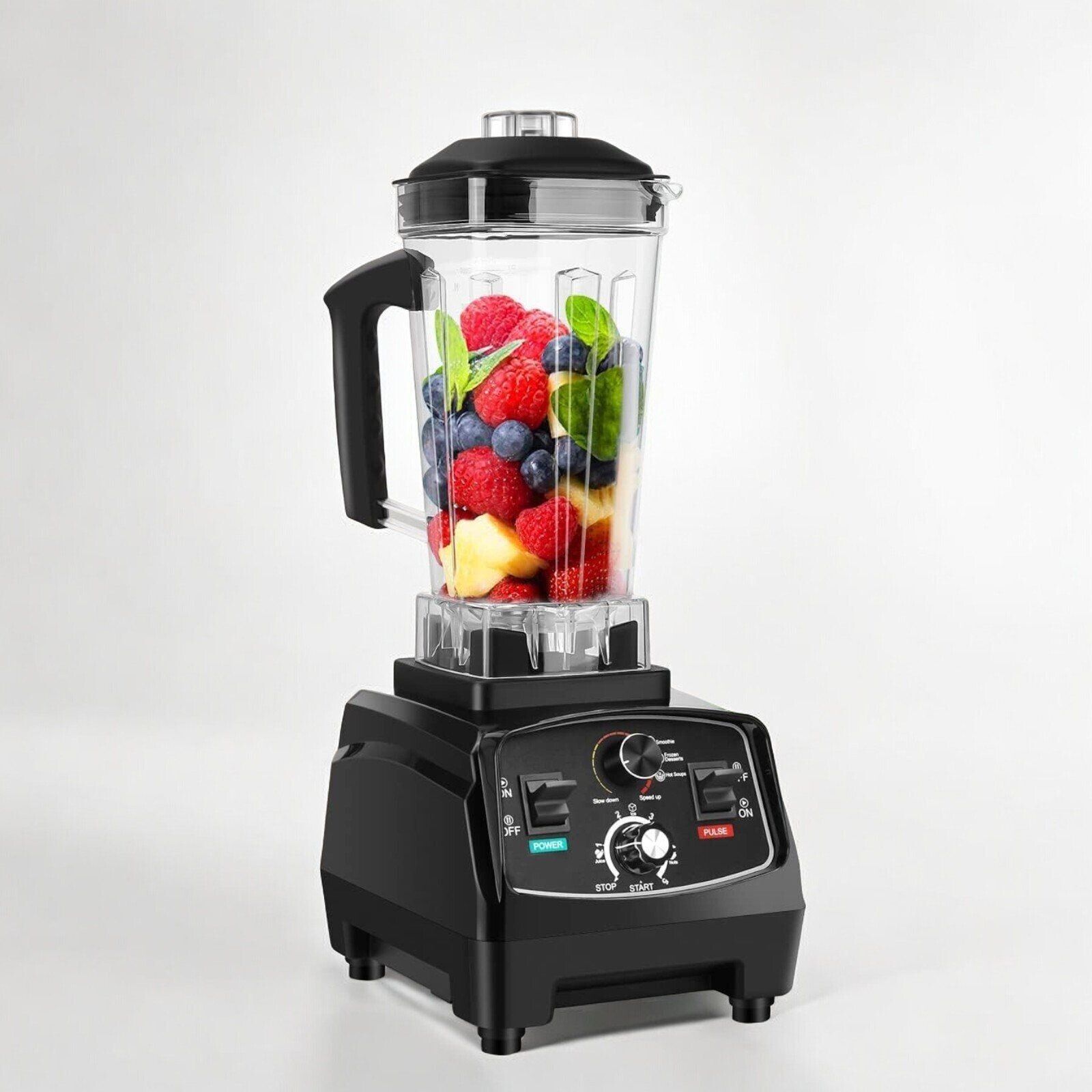 Hochleistungsmixer, Profi Smoothie Maker 2000W 2L, für die Küche mit, Standmixer