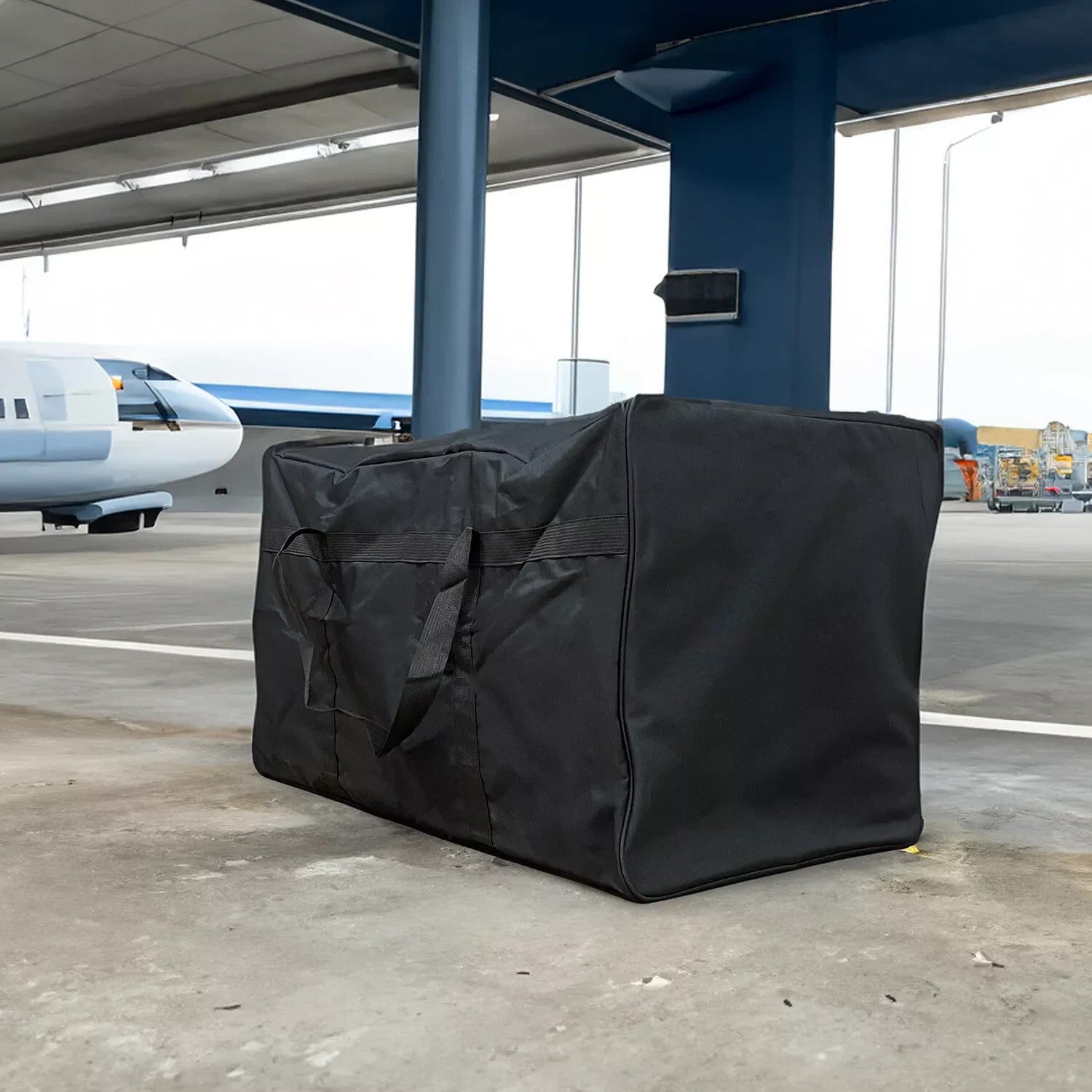 XXL Reisetasche 200L Wasserabweisend Aufbewahrungstasche Kodura Schwarz