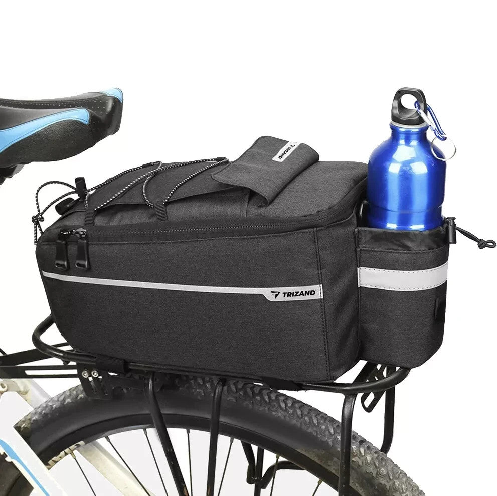 fahrradtasche mit trinkflasche Fahrradtasche für Gepäckträger 9L – Isolierte Kühltasche mit Reflektor