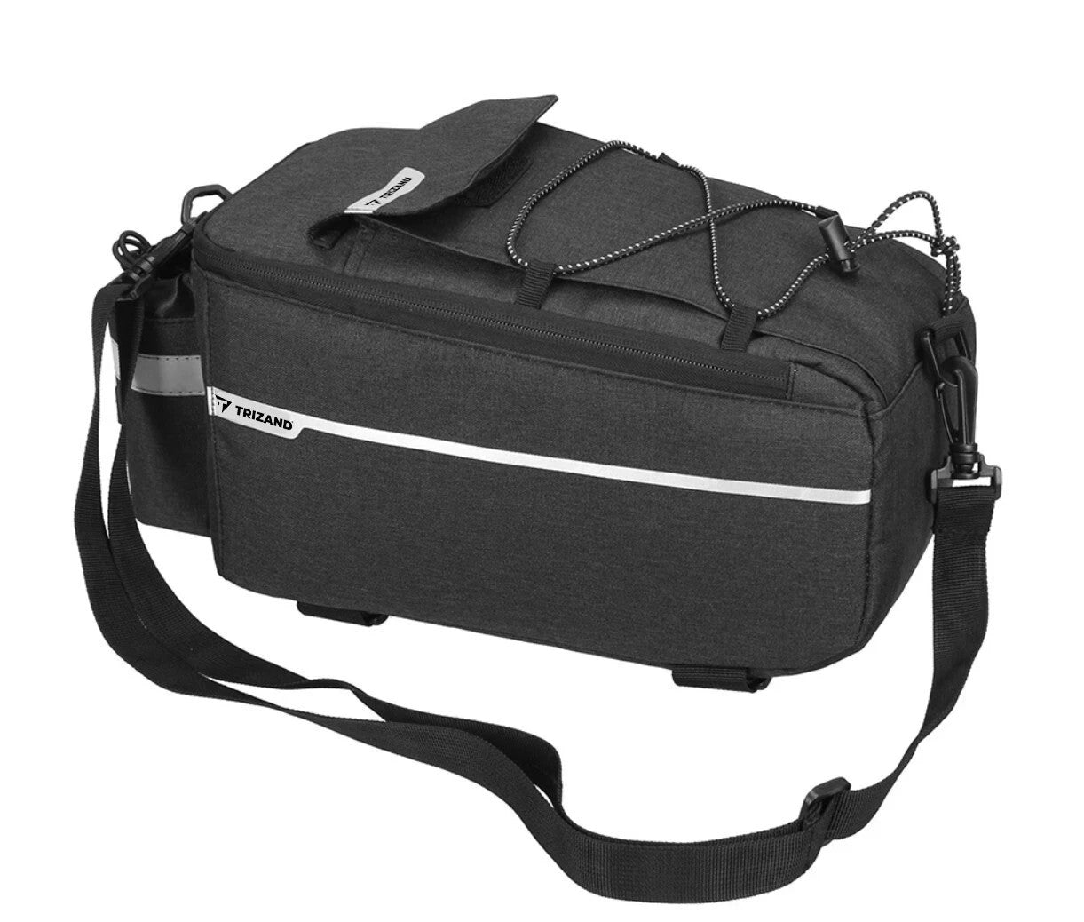 Fahrradtasche für Gepäckträger 9L – Isolierte Kühltasche mit Reflektoren & Schultergurt