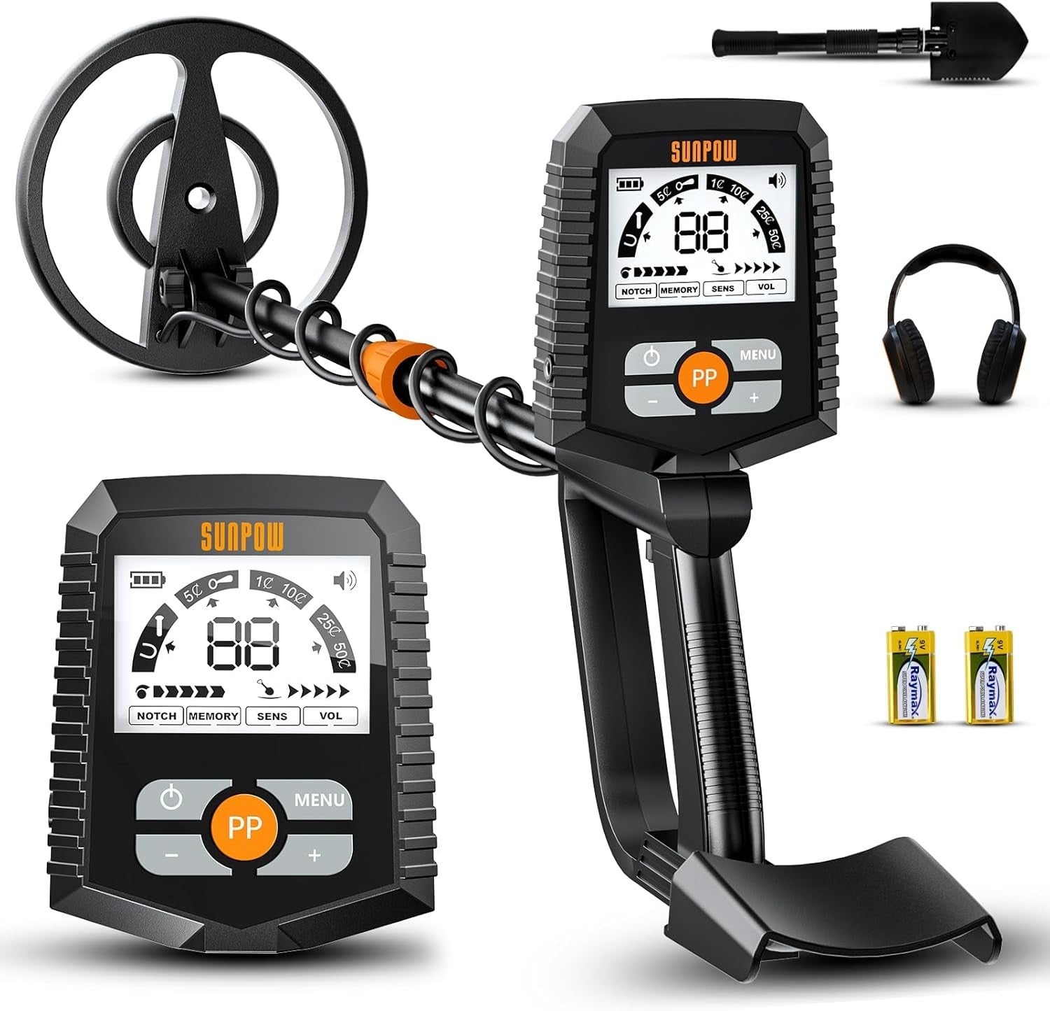 Metalldetektor Set wasserdicht Profi LCD Display für Erwachsene & Kinder
