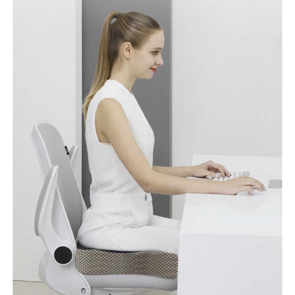 Orthopädisches Sitzkissen Memory Schaum Ergonomisch Abnehmbarer Bezug