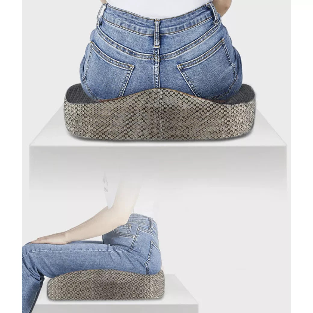 Orthopädisches Sitzkissen aus Memory Schaum – Ergonomisch mit abnehmbarem Bezug