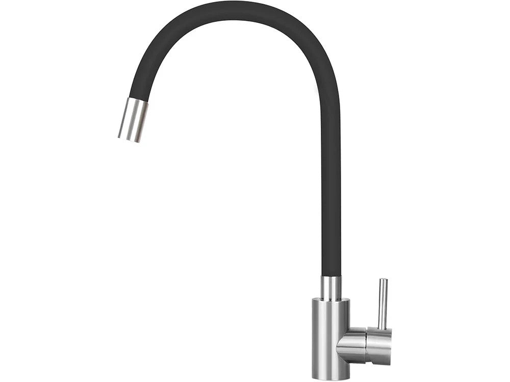 Flexible Küchenarmatur Edelstahl 304, 360° schwenkbar, Flexibler Auslauf