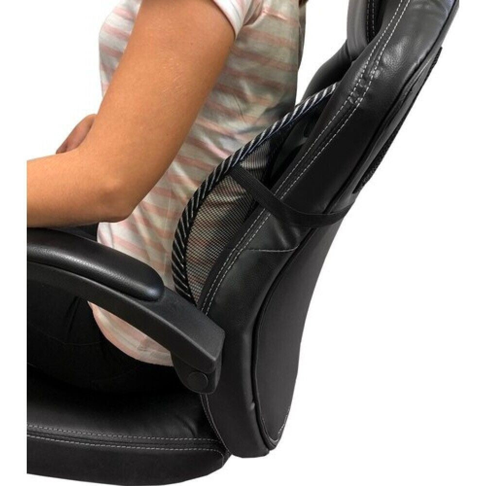 Orthopädische Rückenstütze Mesh Massagefunktion Stuhl Autositz Ergonomisch