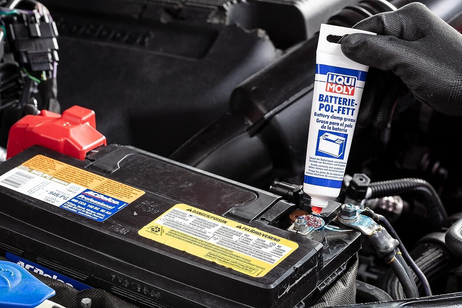 Batteriepolfett LIQUI MOLY 3140 Spezialfett Kontaktfett Batterie-Pol-Fett 50g