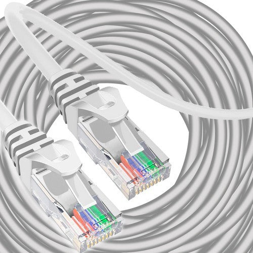 LAN-Kabel Cat 5 – 30 Meter RJ45 Ethernet Patchkabel für schnelle & stabile Netzwerkverbindungen, Robustes PVC, Vergoldete Stecker