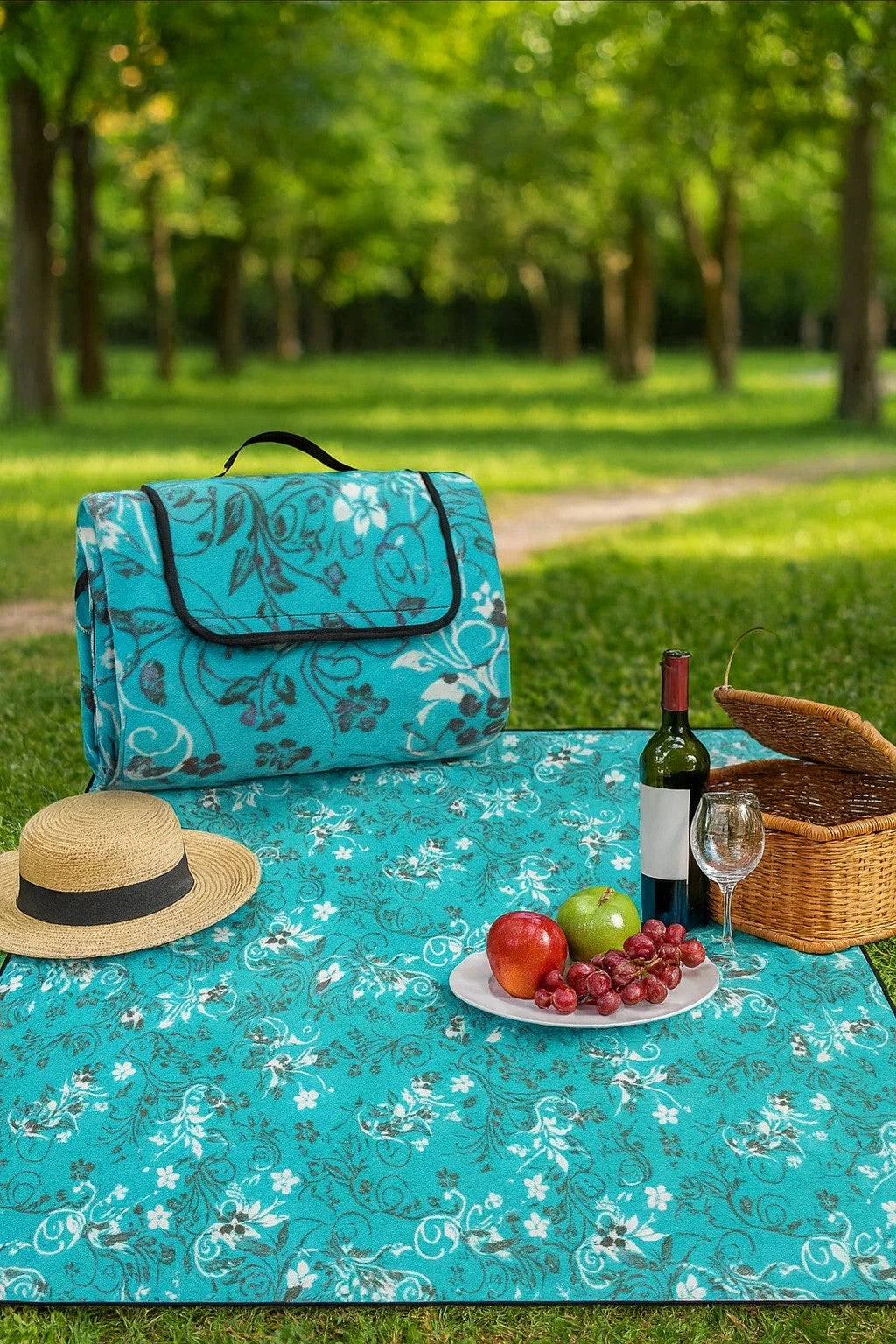 Picknickdecke Campingdecke Reisedecke Stranddecke Picknick wasserdicht 200x200cm