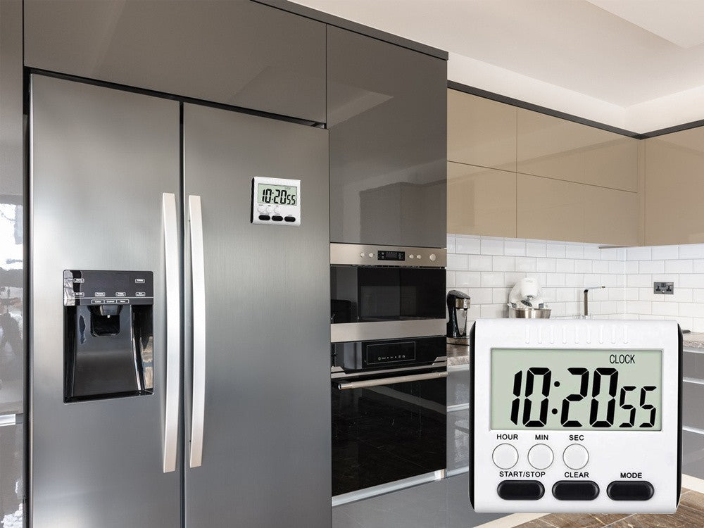 Digitaler Küchentimer Elektronisch mit Magnet & LCD-Display, Lauter Alarm ⏱️