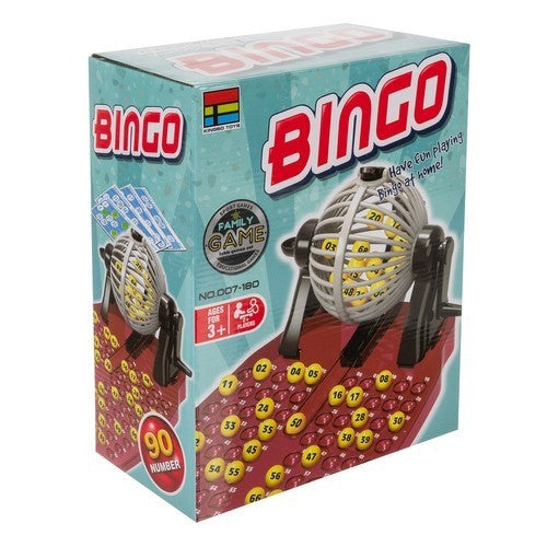 Bingo Spielset mit 90 Kugeln – Bingotrommel, Karten & Chips für Kinder & Familie, perfektes Gesellschaftsspiel