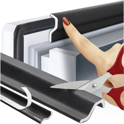 RUHHY Zugluftdichtung Schwarz 400cm 🏠 Tür Fenster Abdichtung selbstklebend