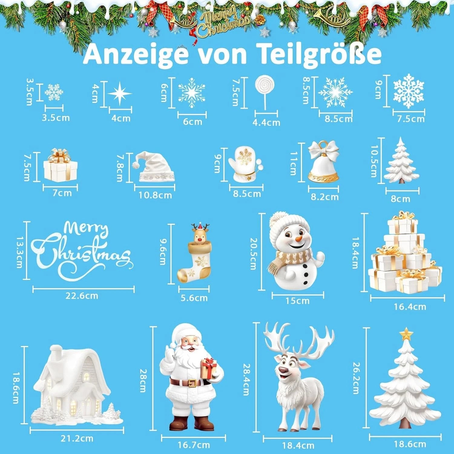 Nepfaivy Fensterbilder Weihnachten – 190-teiliges Schneeflocken & Winter Deko Set, 9 Bögen, Statisch Haftend & Wiederverwendbar