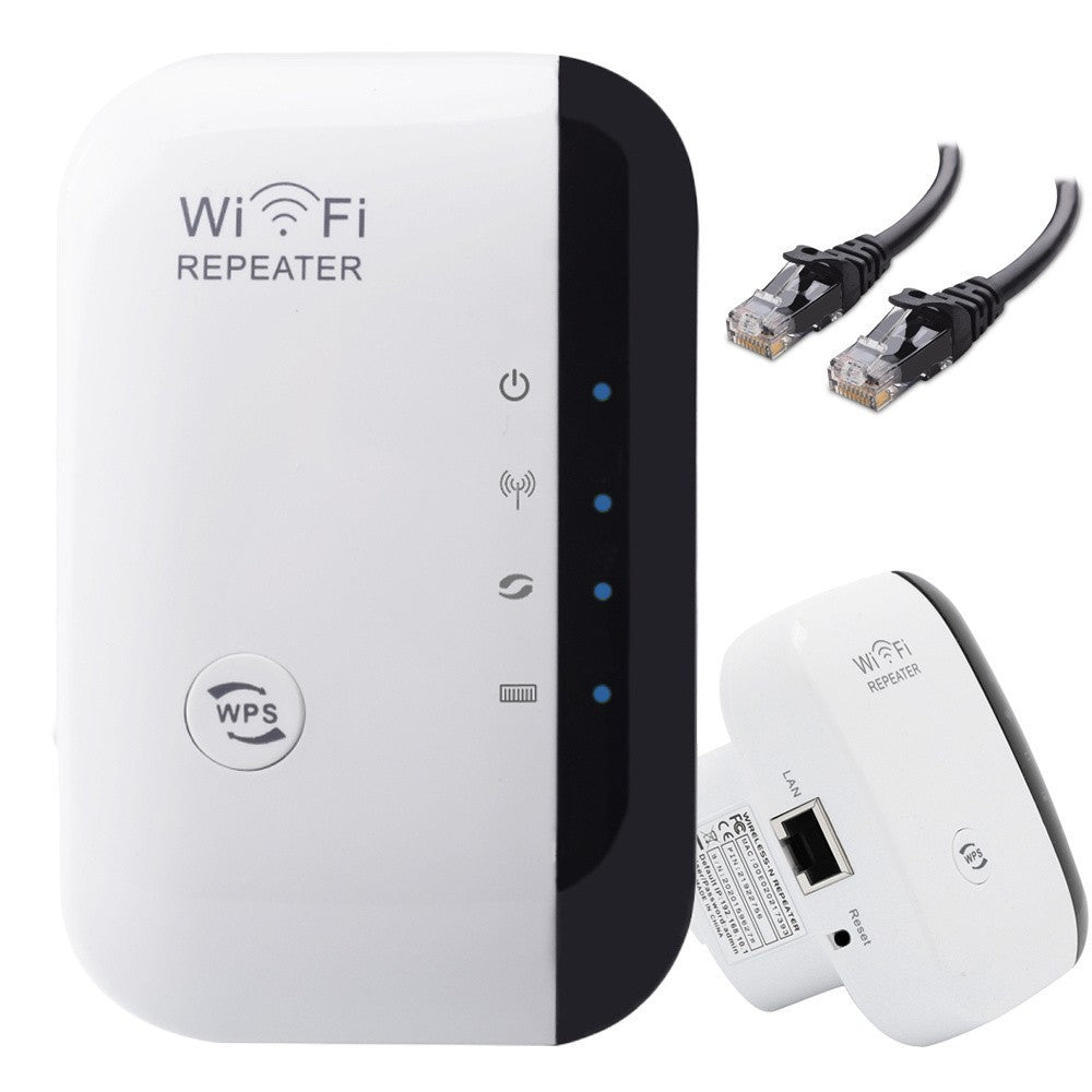 Wi-Fi Verstärker 300Mbps Repeater | Leistungsstarker Signal Booster 2.4GHz WPS