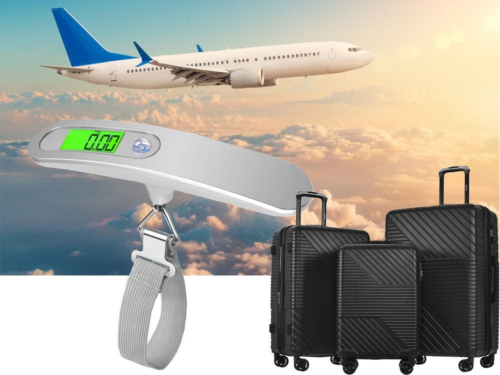 Digitale Gepäckwaage 50kg LCD Kofferwaage tragbar präzise Reise ✈️