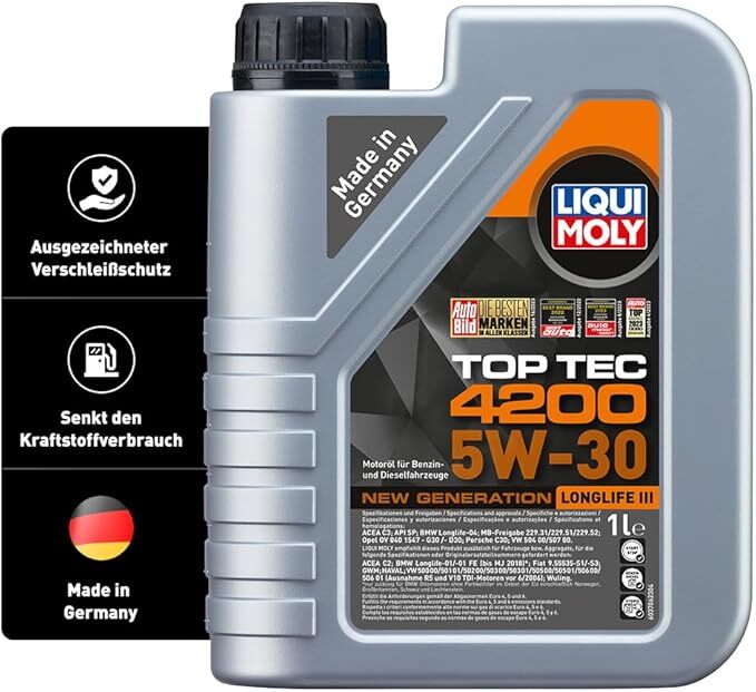 LIQUI MOLY Top Tec 4200 5W-30 New Generation | 1 L | Synthesetechnologie Motoröl