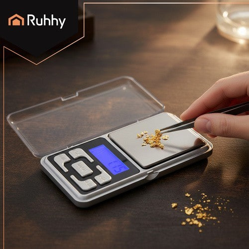 Digitale Präzisionswaage Feinwaage 0.01-200g Taschenwaage Fein Gramm Gold Waage
